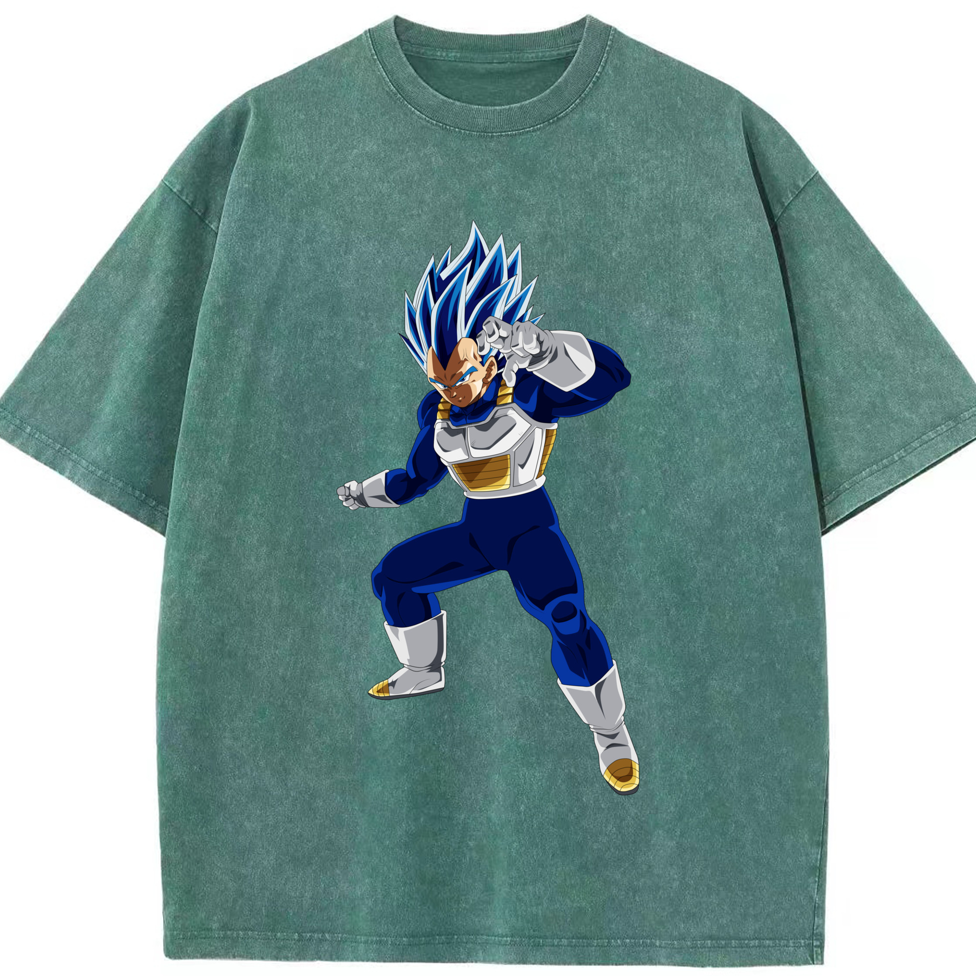 （画像用） ドラゴンボール ベジータ四世（Bejīta Yonsei）DRAGON BALL Vegeta IV 綿100% ヴィンテージ風 半袖Tシャツ（フロントプリント）